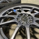JDM A-Tech Schneider Ax-52 Gunmetal 17 Wheels with Tires